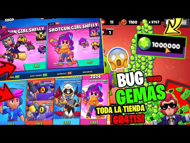 Cómo desbloquear gemas gratis desde el menú oculto en Brawl Stars